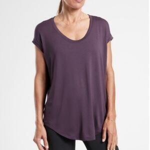Athleta Cloudlight Stratus Tee in Purple - Size XL